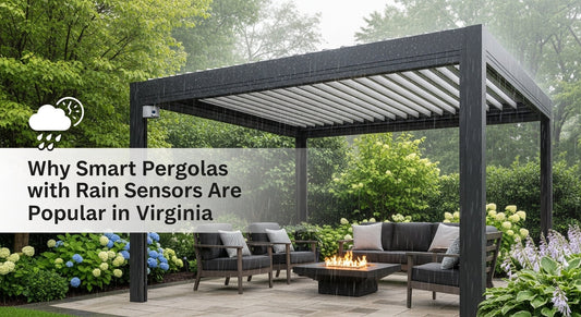 Why Smart Pergolas with Rain Sensors Are Popular in Virginia