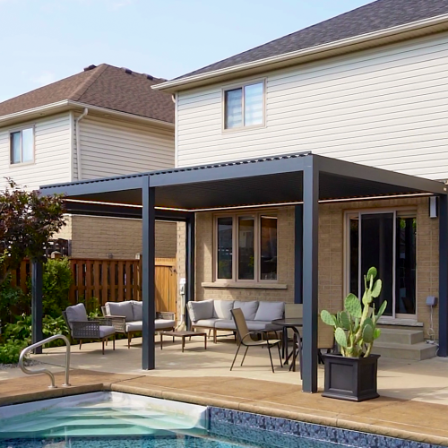 Poolside pergola project