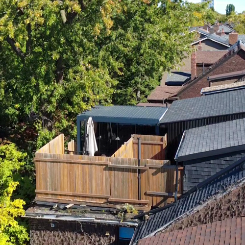 Rooftop pergola project