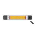 Black 2500 W infrared patio heater with digital display